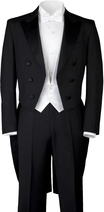 White tie suit made by Fredericks & Henderson