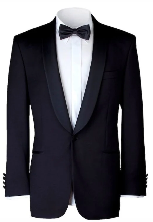 Black tie suit made by Fredericks & Henderson